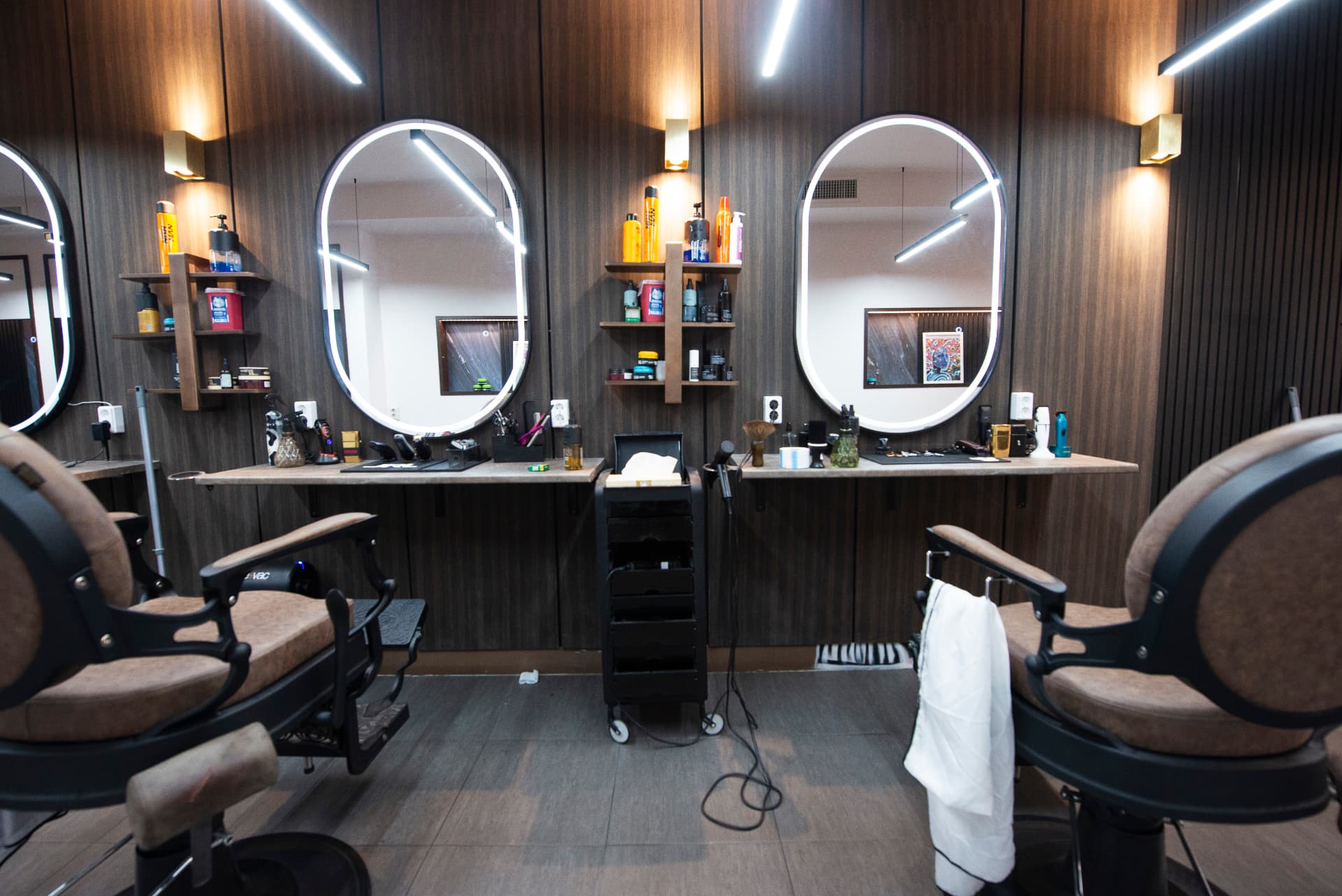 Inside Prime Barbershop